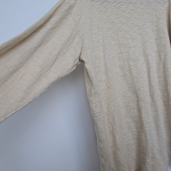 Good Karma by Life is Good Distressed Lagenlook Long Sleeve Sz L organic cotton - Picture 14 of 16